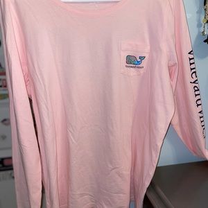 Vineyard Vines baby pink long sleeve